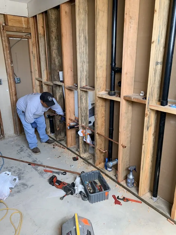 Commercial rough-in plumbing for Gas Line Repair in Forsyth